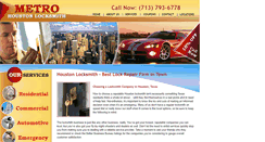 Desktop Screenshot of houston-metro-locksmith.com