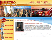 Tablet Screenshot of houston-metro-locksmith.com